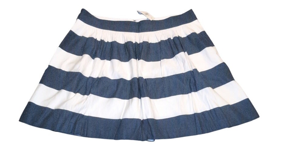 Nwt Banana Republic Blue & White Skirt Size 16